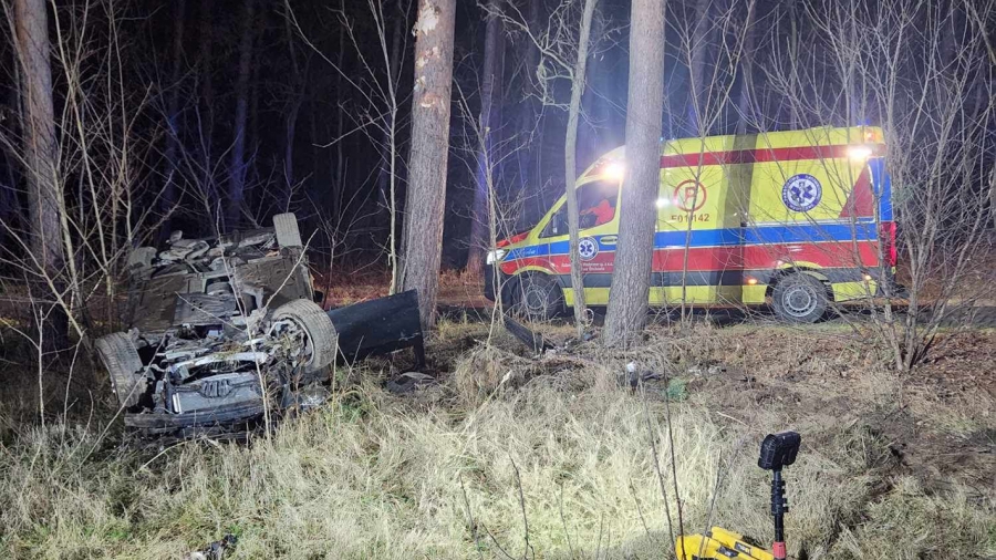 Dachowanie na trasie Lubogoszcz – Lubiatów. Kierowca BMW miał 2 promile alkoholu