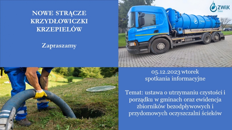 ZWiK odwiedzi Nowe Strącze, Krzepielów i Krzydłowiczki - tematem ustawa o utrzymaniu czystości...
