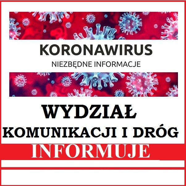 Wydział Komunikacji i Dróg informuje