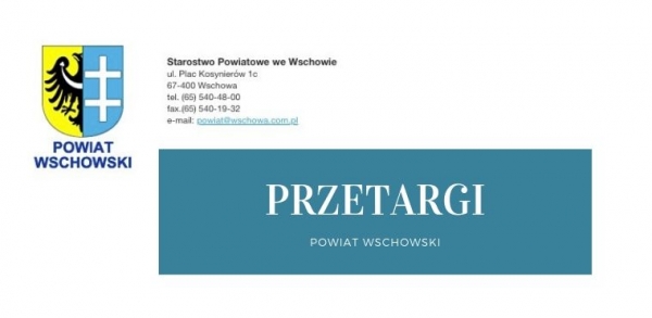 Postępowania przetargowe w Starostwie Powiatowym we Wschowie