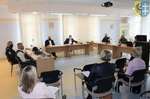Posiedzenie Powiatowego Zespołu Zarządzania Kryzysowego i Komisji Bezpieczeństwa i Porządku Publicznego