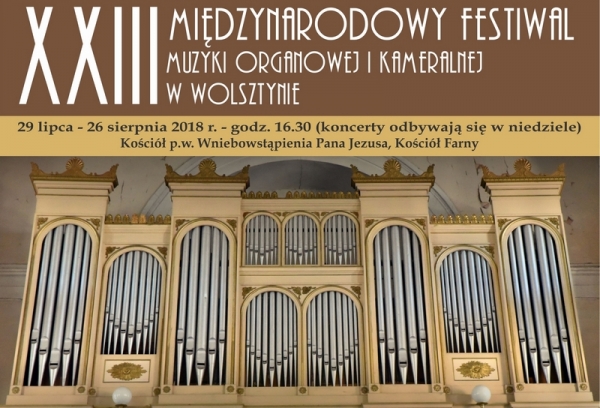 Rusza XXIII Międzynarodowy Festiwal Muzyki Organowej i Kameralnej