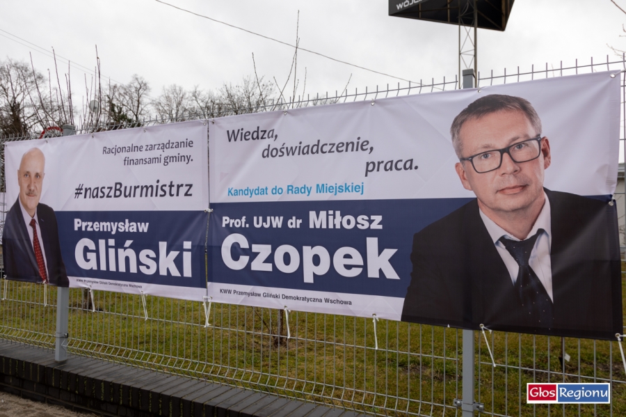 We Wschowie pojawiają się pierwsze banery wyborcze. Gliński startuje z Czopkiem (FOTO)