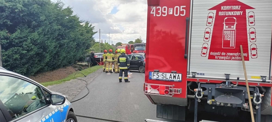 W Lipinkach doszło do zderzenia dwóch pojazdów (FOTO)