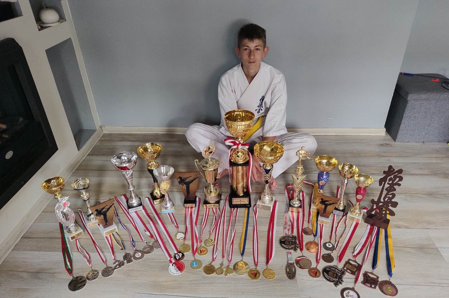 Łupice mają swojego medalistę! Wiktor Ramota z sukcesem na IX Międzynarodowym Turnieju Karate Kyokushin