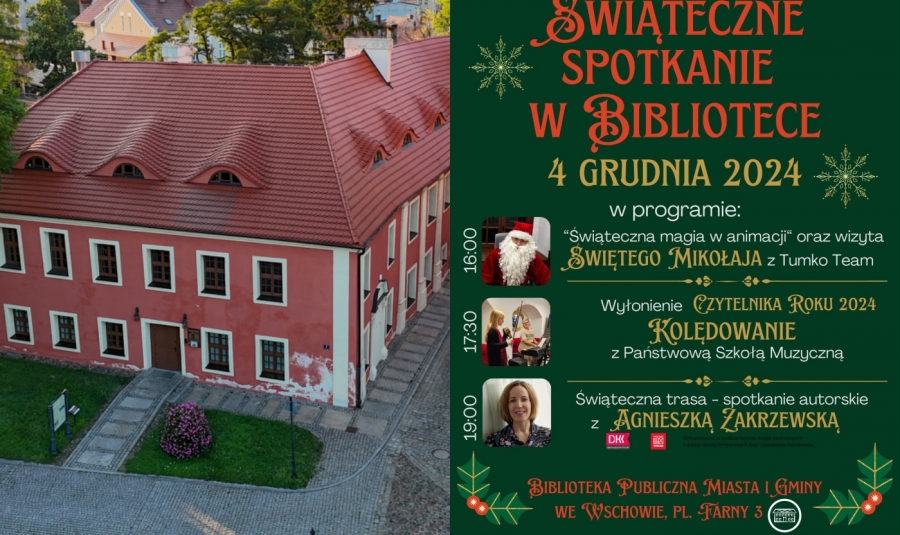 Dzień pełen świątecznych atrakcji. Zaprasza Biblioteka we Wschowie