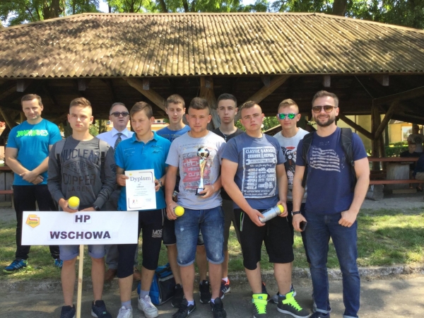 Podium w I Turnieju piłki nożnej 