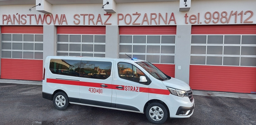Renault Trafic trafił do KP PSP Wschowa. Posłuży zabezpieczaniu działań ratowniczo-gaśniczych