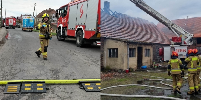 Pożar w Krzepielowie - strażacy opanowali już sytuację (FOTO)