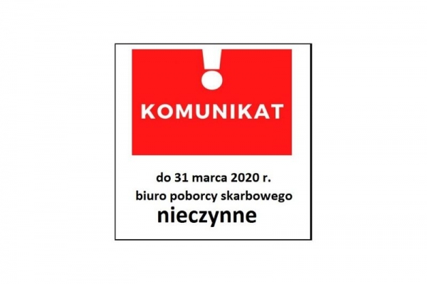 Komunikat organizacyjny 