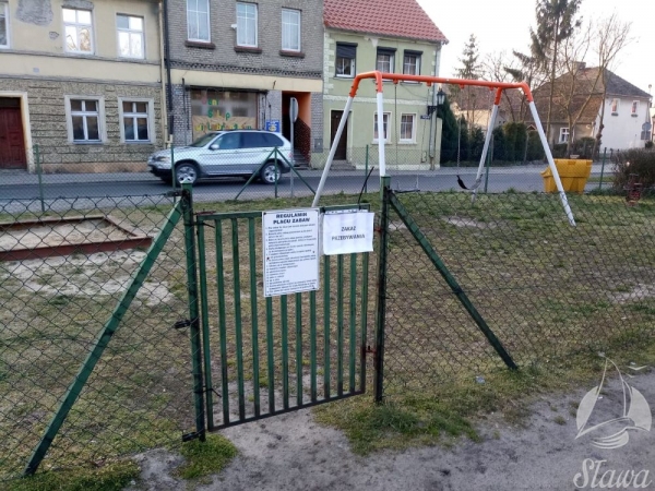 Place zabaw w Gminie Sława zamknięte