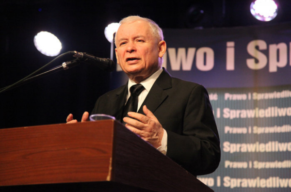 Jarosław Kaczyński we Wschowie.