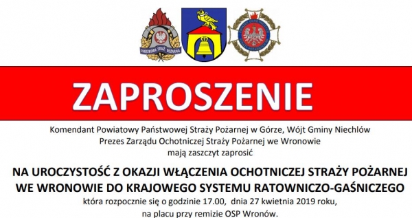 OSP Wronów w Krajowym Systemie Ratowniczo - Gaśniczym