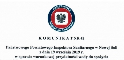 Informacja dla mieszkańców m. Jędrzychowic i Kowalewa w sprawie przydatności wody do spożycia.