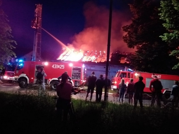 Pożar budynku na ulicy Daszyńskiego