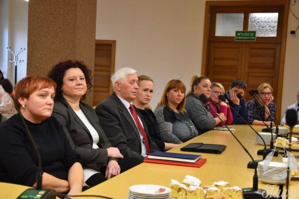 Spotkanie nowo wybranych sołtysów z burmistrzem Sławy