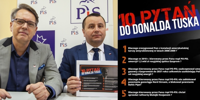 10 pytań do Donalda Tuska - konferencja PiS we Wschowie (VIDEO)
