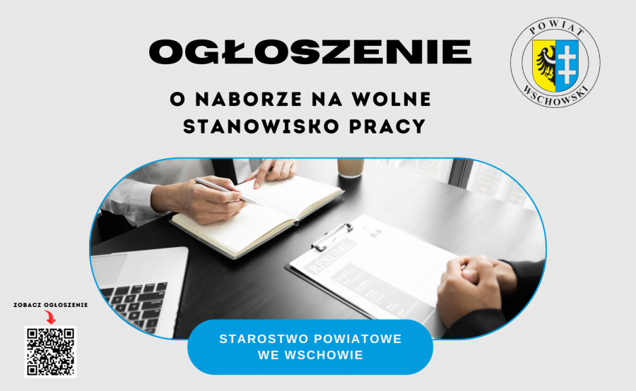 Starostwo Powiatowe poszukuje Inspektora ds. inwestycji w Wydziale Inwestycji i Rozwoju