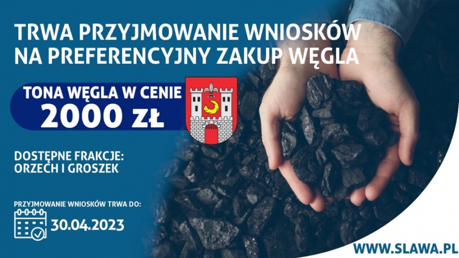Gmina Sława: Trwa przyjmowanie wniosków na preferencyjny zakup węgla