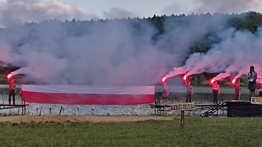 Patriotycznie w Lginiu. Harcerze oddali hołd bohaterom Powstania Warszawskiego